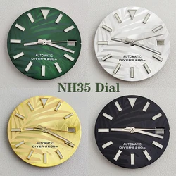 NH35 dial 28.5mm Watch dial green luminous dial Suitable  NH35 NH36 movement watch accessories Watch repair tool