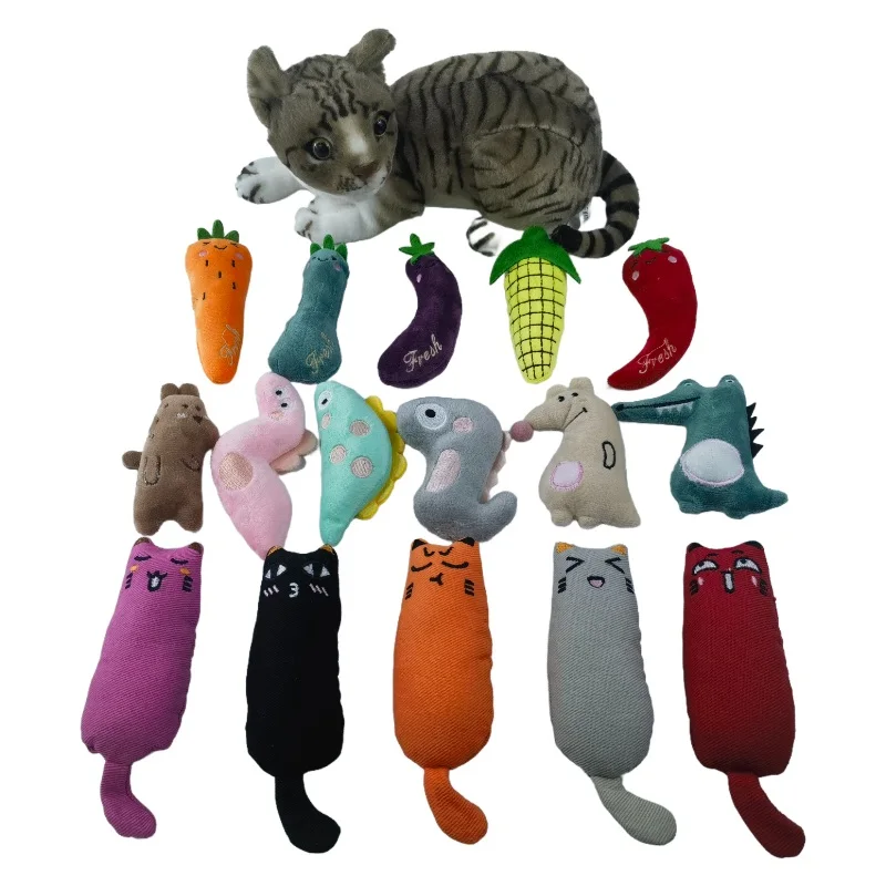 

Interactive Catnip Toys Sets Pet Chew Toys for Cats Self-Hi Toys with Mint Cat Toy for Relieving Boredom Indoor Kitten Supplies