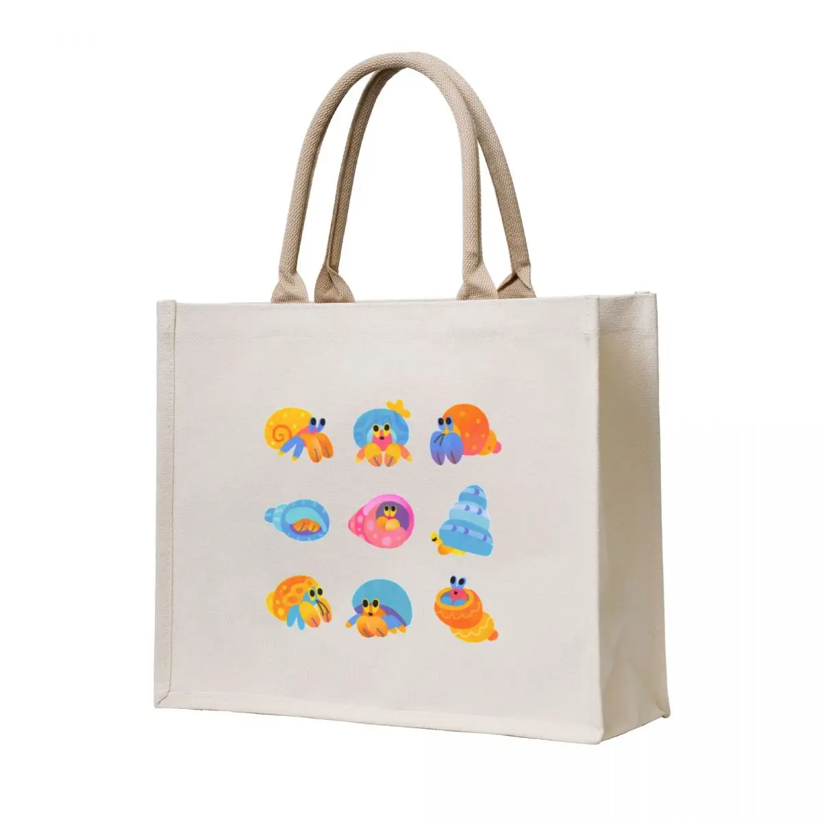 

Hermit crab Tote Bag shoping bag shopping bags foldable Canvas shoulder bag canvas tote