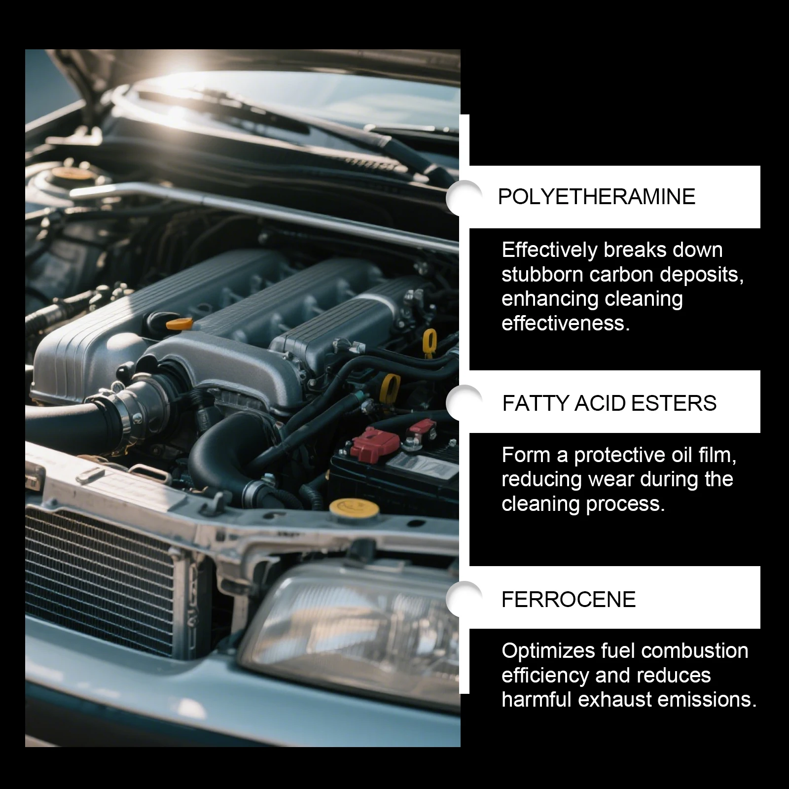 Car Engines Carbon Deposits Cleaning Agents Automobile Engine CSV Clean Accelerators Catalysts Power Enhancement Fuel Saver120ml
