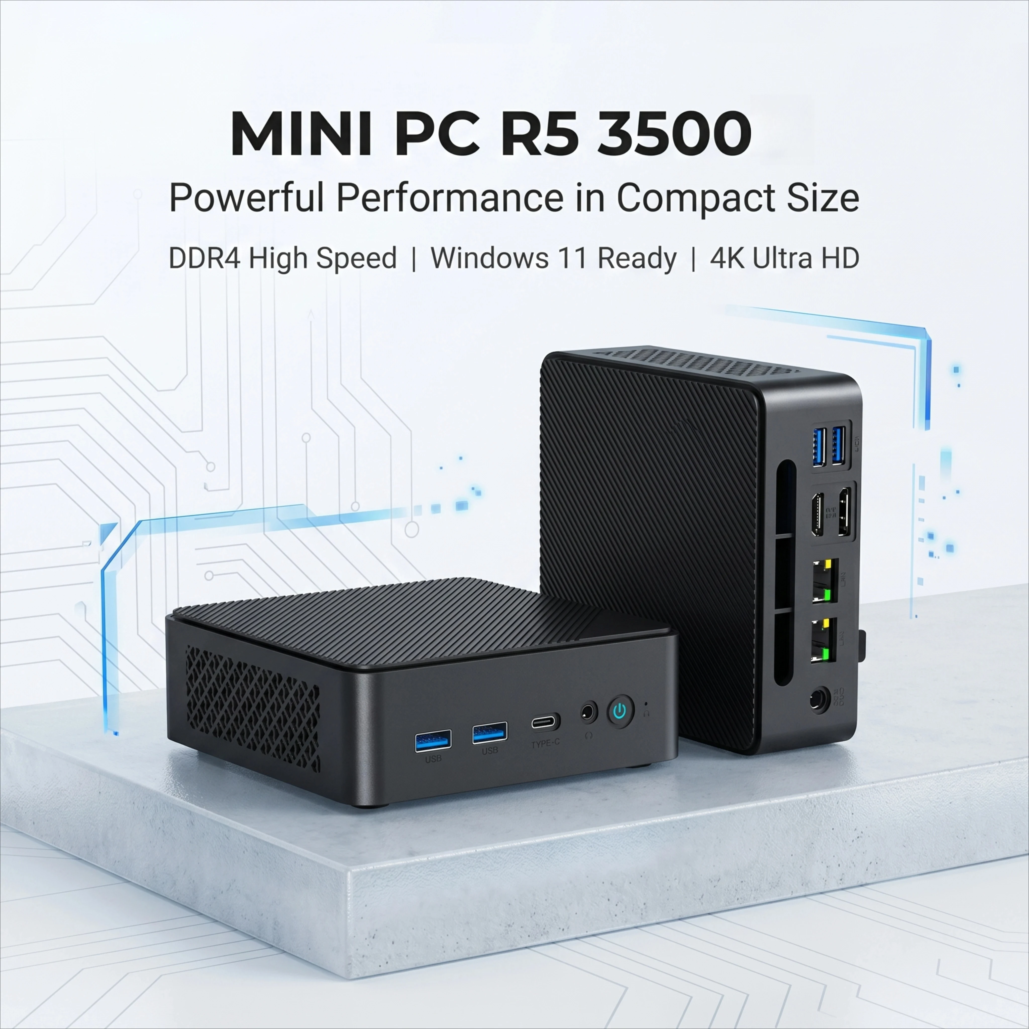 Mini PC AMD Ryzen 5 3500, 16 G - Home Office Windows 11 avis et prix