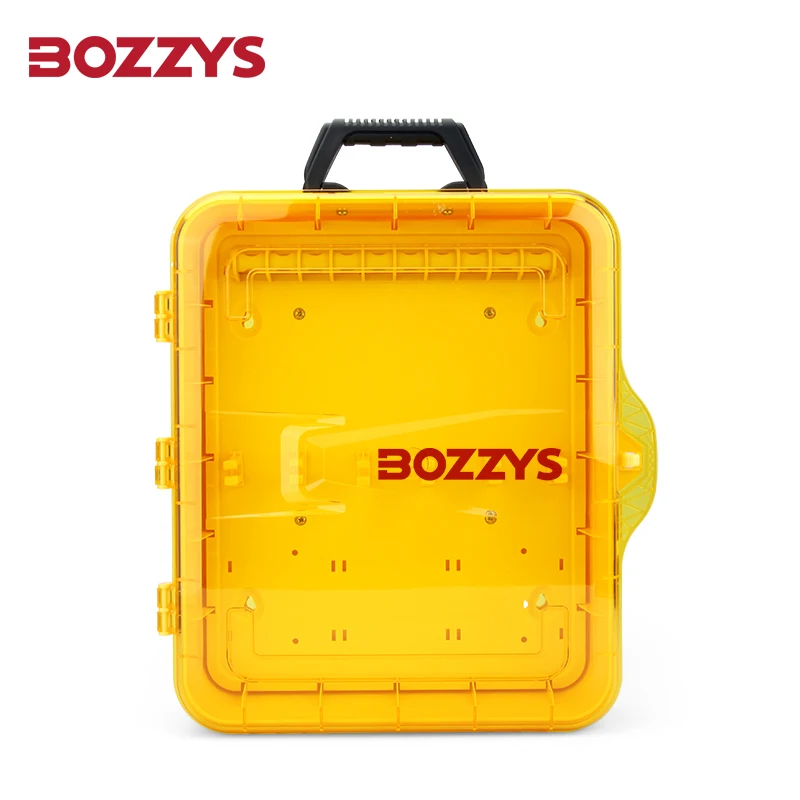 

BOZZYS Portable Safety Lcokout Station with Convenient Handle and Transparent Dust-proof Cover for LOTO Locks Devices Management