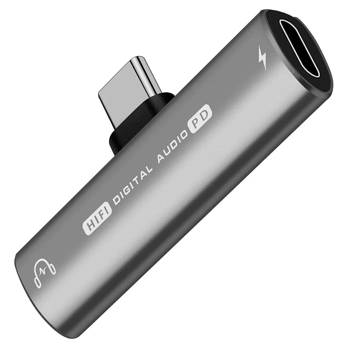 2 in 1 Headphone Adapter, USB C to 3.5mm Audio and Charging Adapter with PD 60W Fast Charge for Sam Sung S22 S21 S20+
