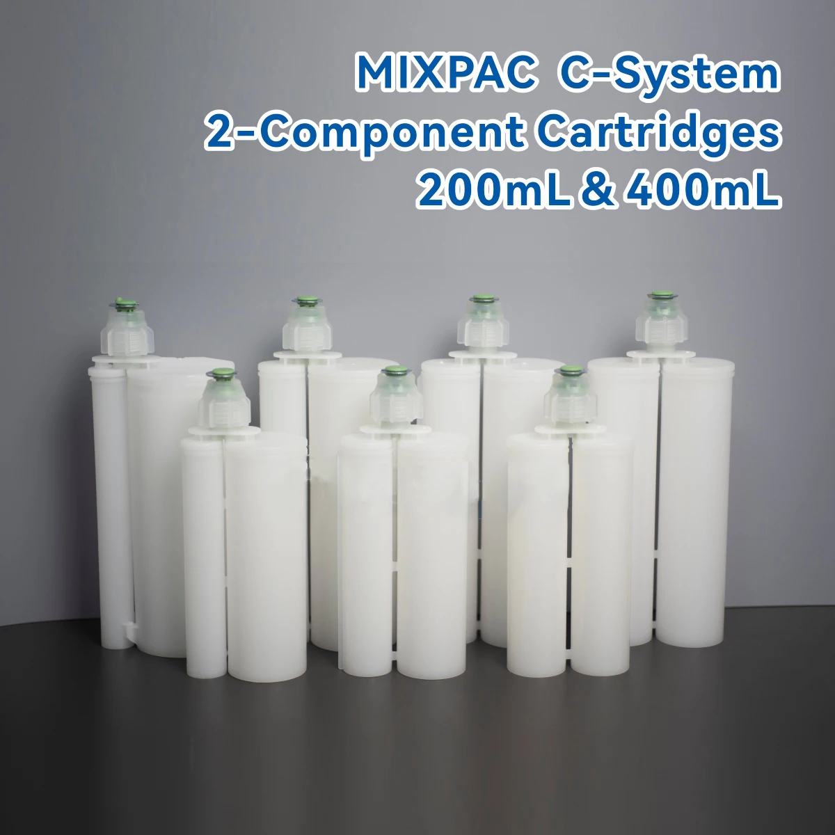 

200 мл 2:1 Sulzer MICPAC AC 200-02-10-011 Двойной эпоксидный картридж Промышленный дозирующий клей PP AB Клеевая бочка для клеевого пистолета