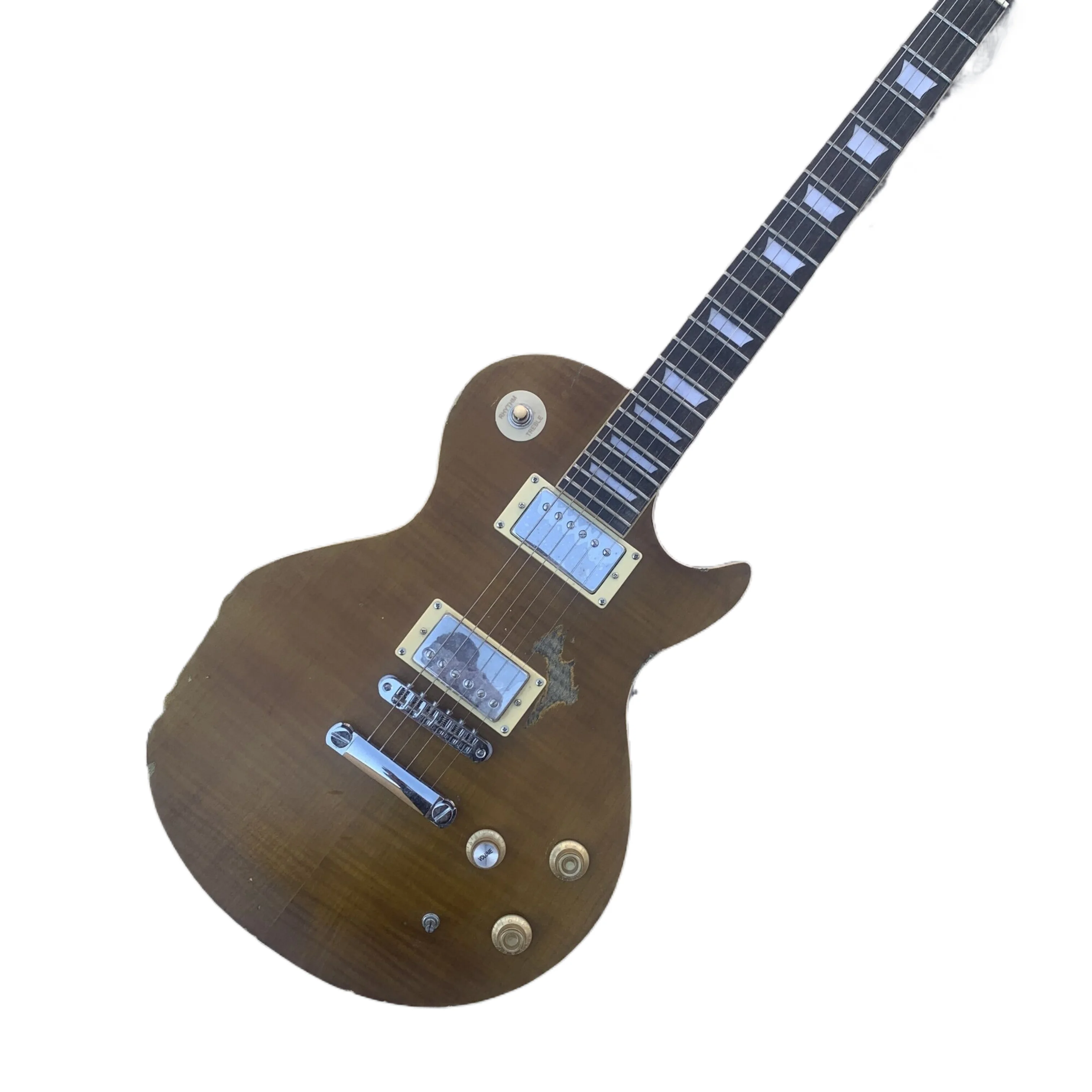 LP Electric Guitar tobacco Tiger Pattern Mahogany Body New Delivery make relic vintage guitar