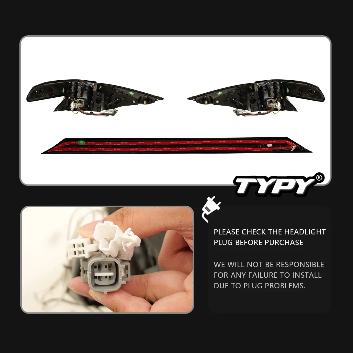 

TYPY New LED Tail Lamp Upgrade Modified For Toyota Sienna Taillight 2021-2024 Dynamic Signal Tail Lamp Auto Accessories