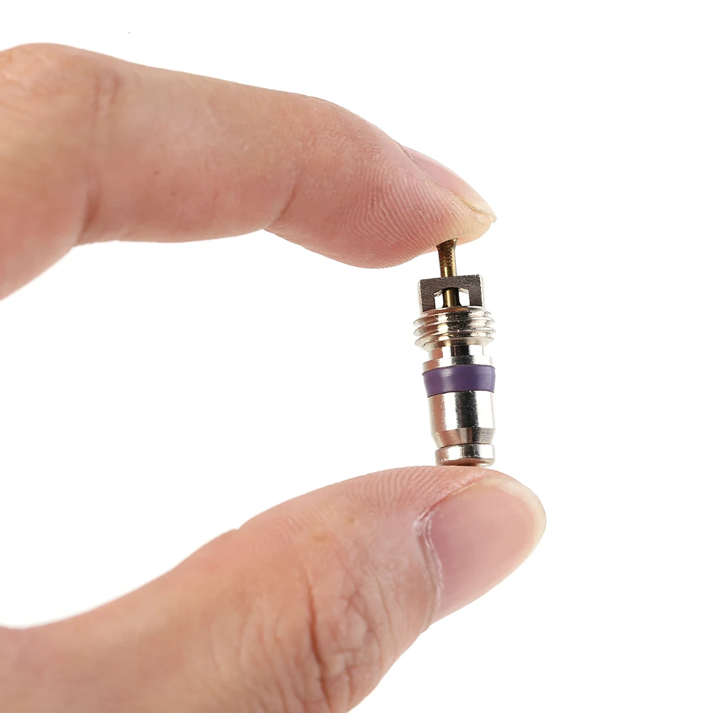 10Pcs/Set AC R134a Valve Core Automotive Car Air Conditioning Cores Needles Repair Kit Heat Resistant Vehicle Auto Accessories