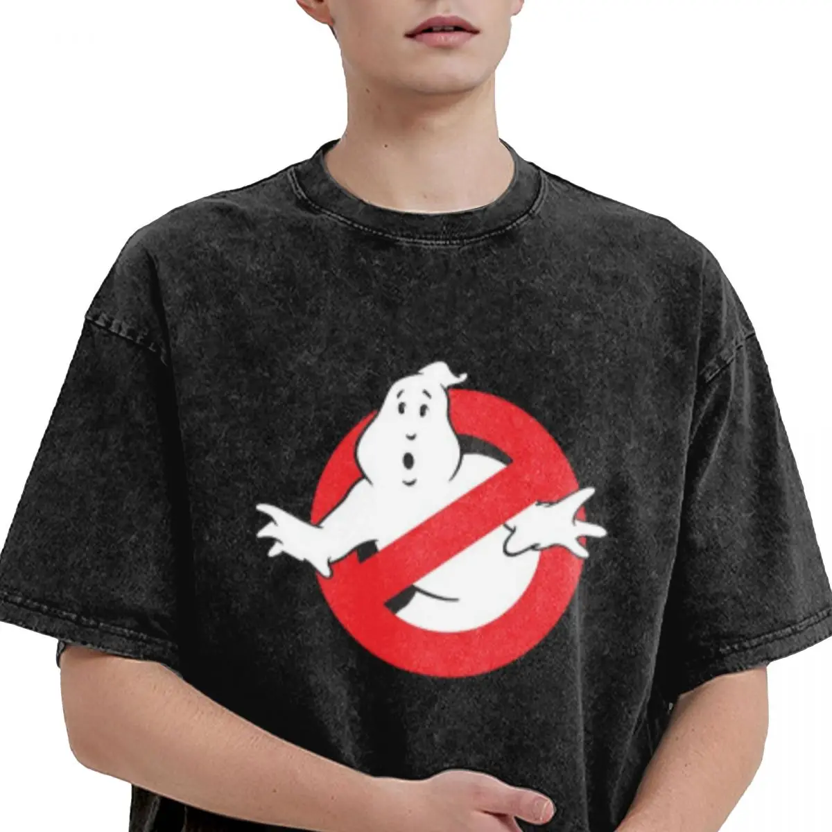 Ghostbusters Preview Rev 1 Retro Washed T Shirt Men's Fashion Gothic Tshirts Male Cool Oversized T-shirt Y2k Streetwear