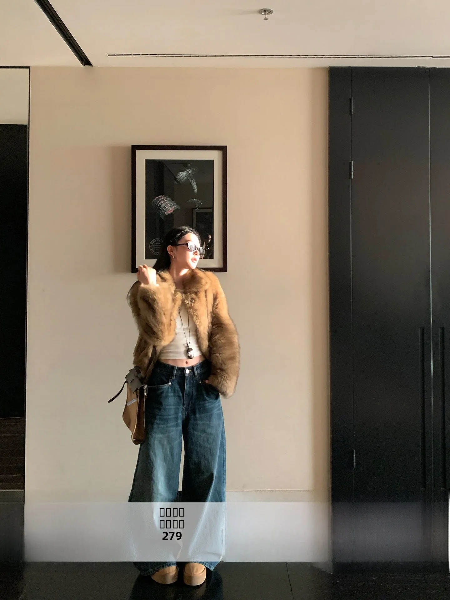 

Retro Waed Bamboo Cotton Straight Leg Jeans Loose Wide Leg Pants Low Waist Button Closure Color Casual Ladies Jeans