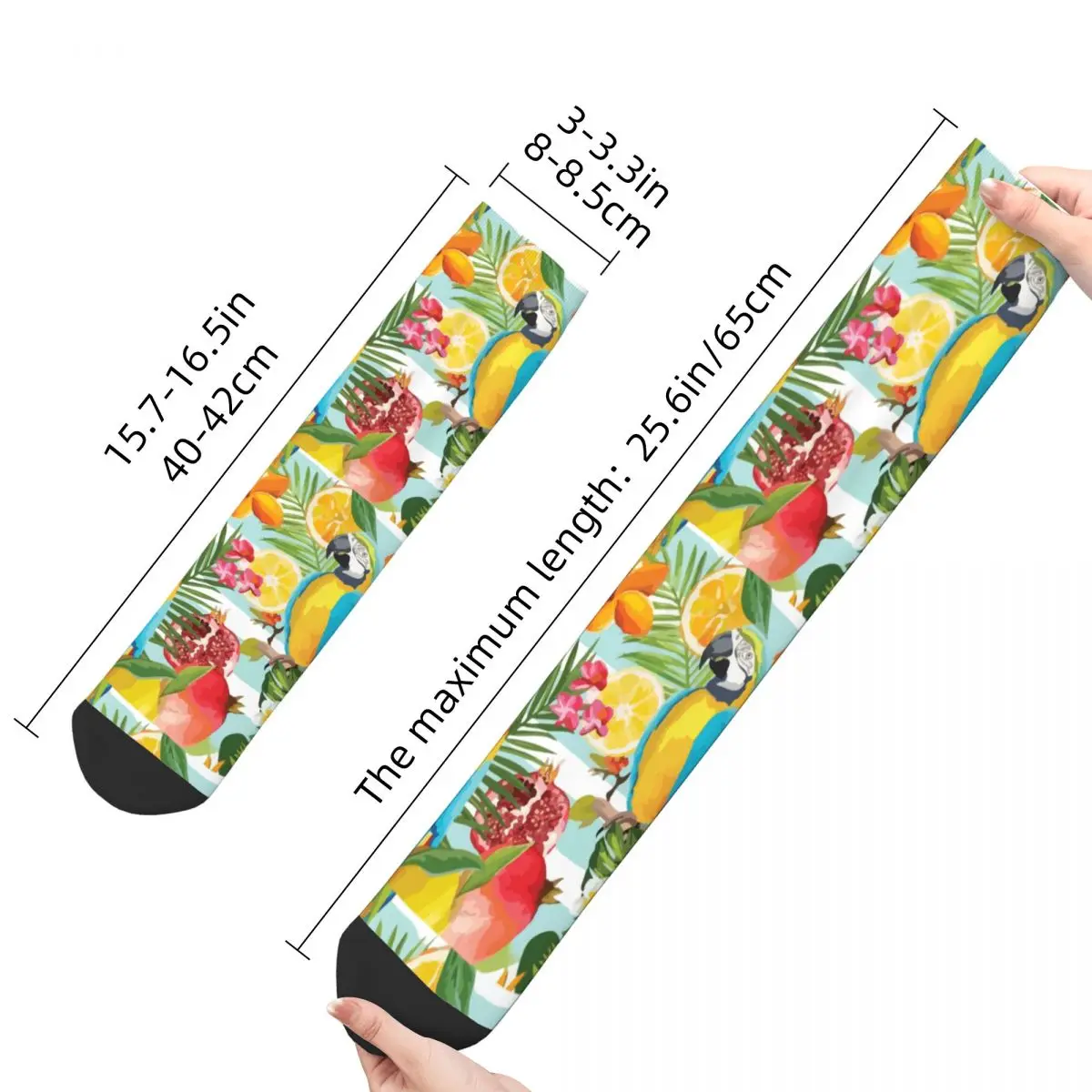 Calcetines bonitos de la selva Tropical para hombre y mujer, medias de animales para primavera, verano, Otoño e Invierno