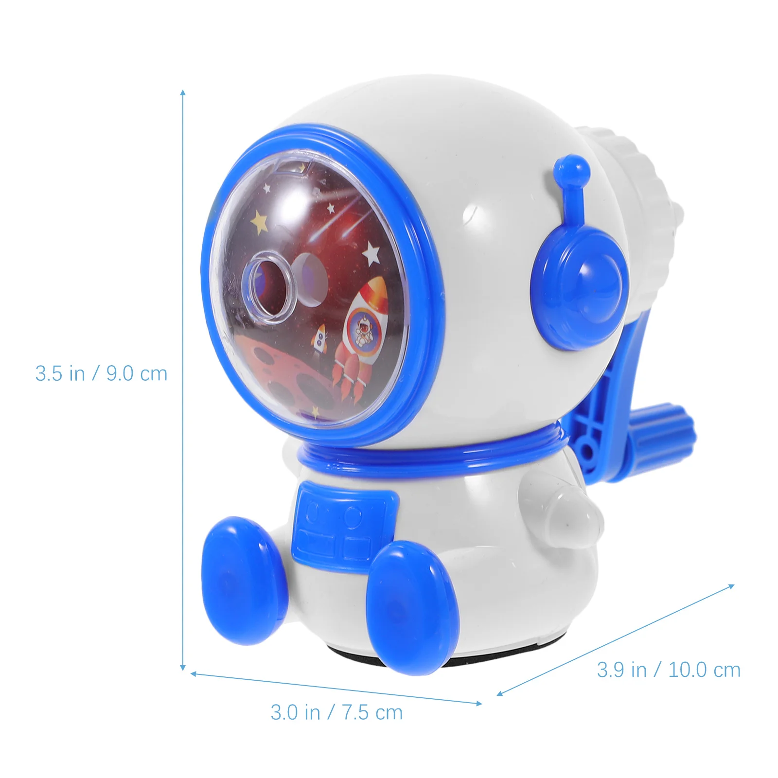 Picture 4: Handheld Pencil Sharpener Manual Portable Sharpener for Students Adjustable Tip Control Smooth Core Sharpening Cartoon Style