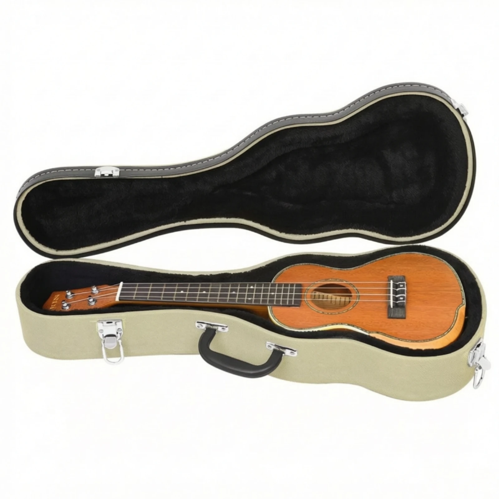 Ukulele Hard Case Safeguarding Ukulele Hardshell Case Long-Lasting Sturdy for Musicians, Travel, Home Storage