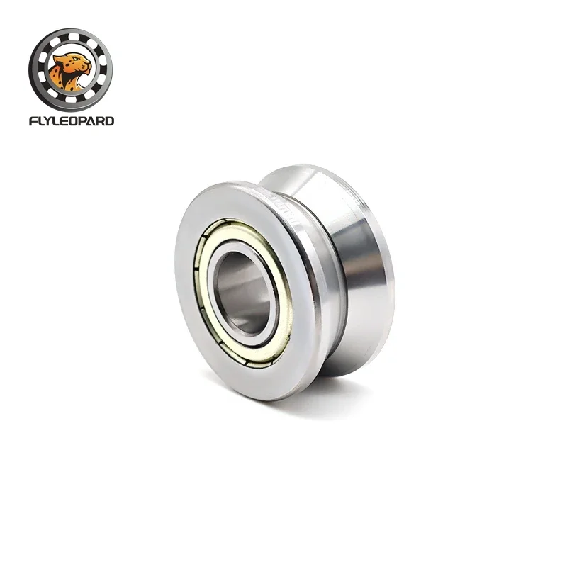 LV202/41ZZ LV202-41 ZZ V Groove Guide Roller Bearing (1PC) LV202-41ZZ V-41 RV202/15.41-20 15x41x20 Double Row Balls ABEC-5