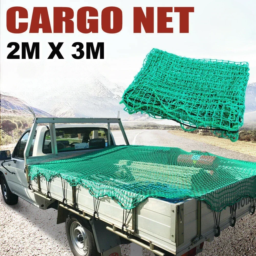 Car Universal Green Truck Cargo Accessories Roof Polyethylene Professional Trailer Net Extend Mesh Cover Luggage Strong