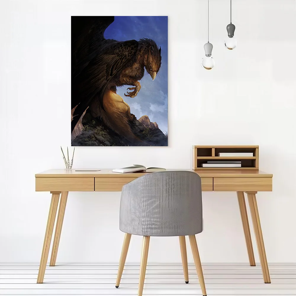 The Griffin Canvas Poster Customizable Pictures Wall Art Canvas Painting for Luxury Decoration Living Room Decorations Wand Deko
