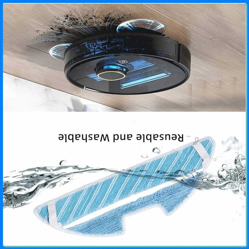

For 1290 1390 1590 Robot Vacuum Cleaner Replacement Spare Parts Accessories Side Brush Filter Mop Cloth-A57M