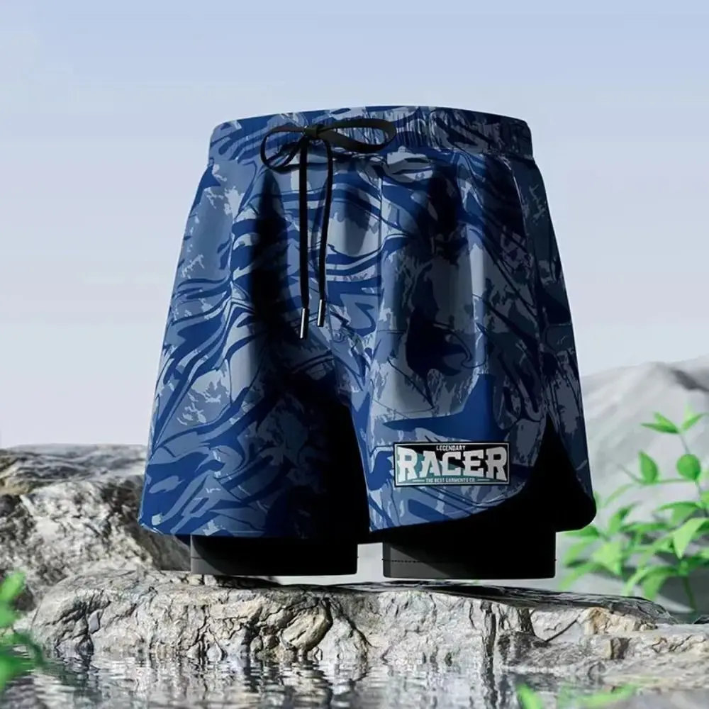 

Surfing Shorts L-5XL Men's Swimming Trunks Swimsuit Printing Flat Angle Swim Trunks Thicken Quick Drying Beach Pants Sports