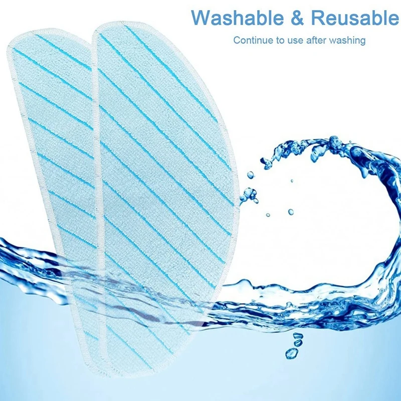 Waschbare Wischpads als Ersatz für Ecovacs Deebot T9+ T9 AIVI T9 AIVI+ T9 MAX T9 POWER Roboterstaubsauger, 8er-Pack