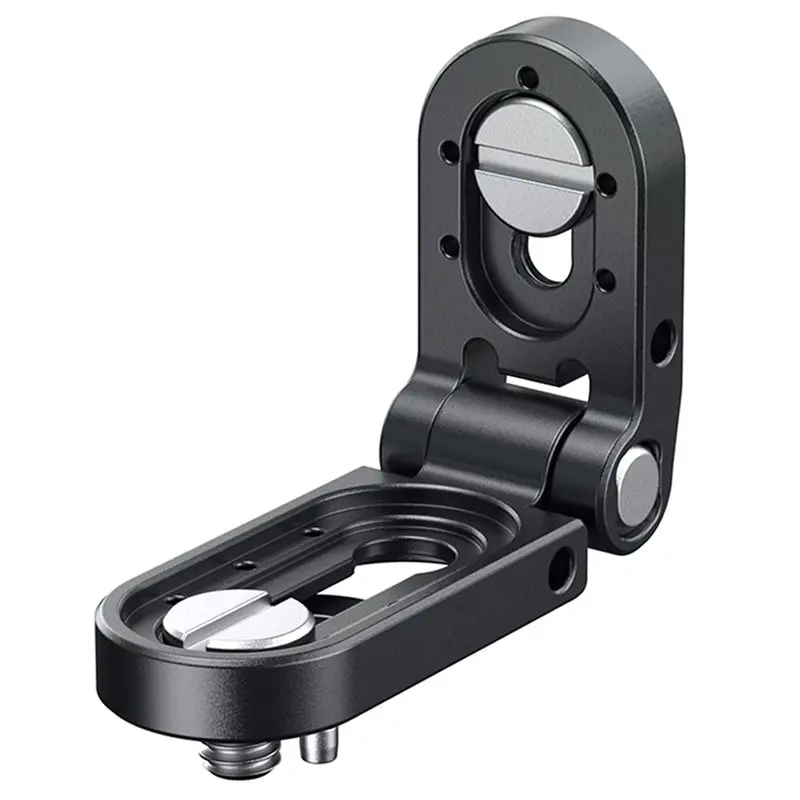 

Складная мини-пластинка-крепление ABSY L-образной формы для мониторов и передатчиков - Подходит для резьбы 1/4"-20 и 3/8"-16 - Регулировка угла наклона - MD5712