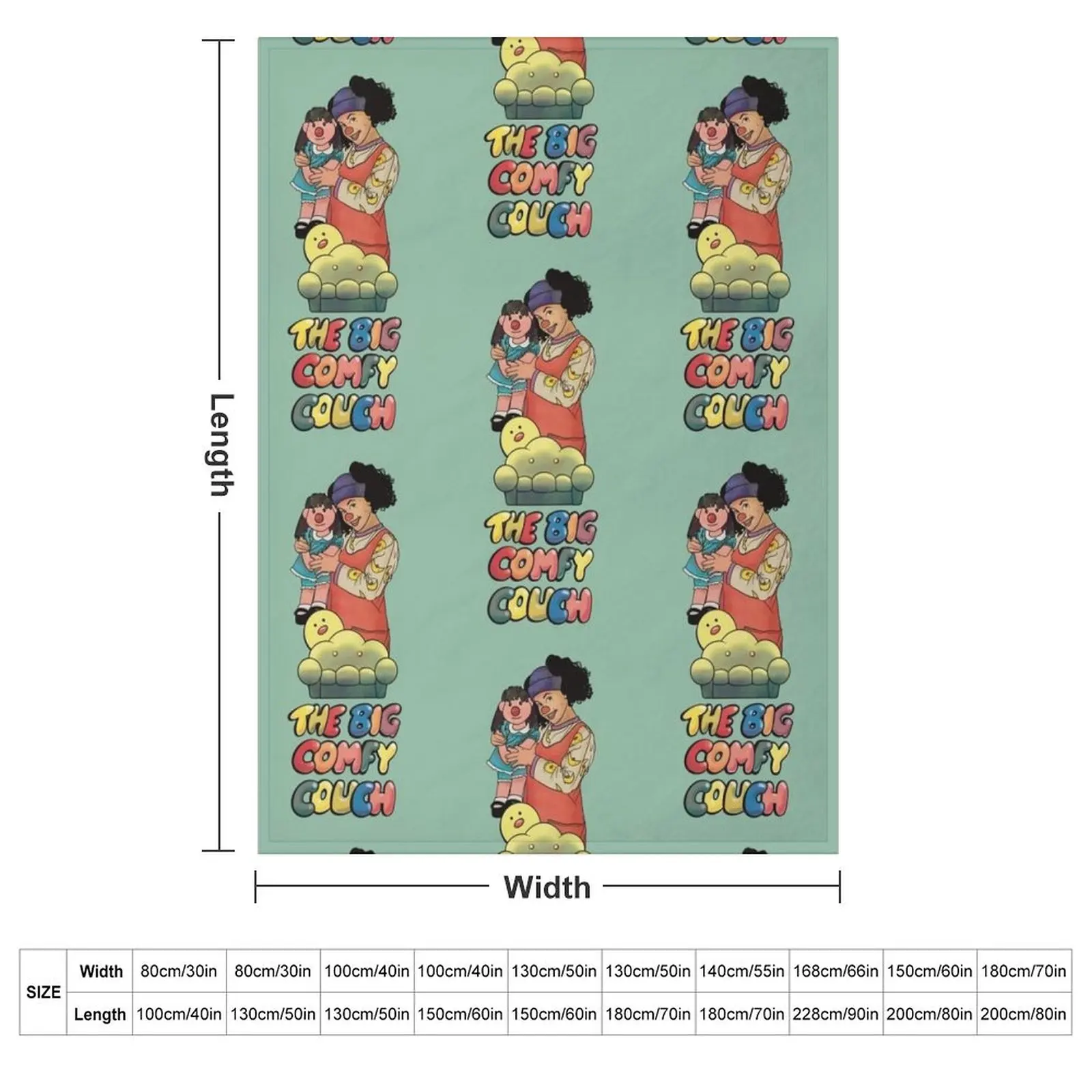 Loonette and Molly (The Big Comfy Couch) Throw Blanket Personalized Gift Blankets For Sofas Single Summer Blankets