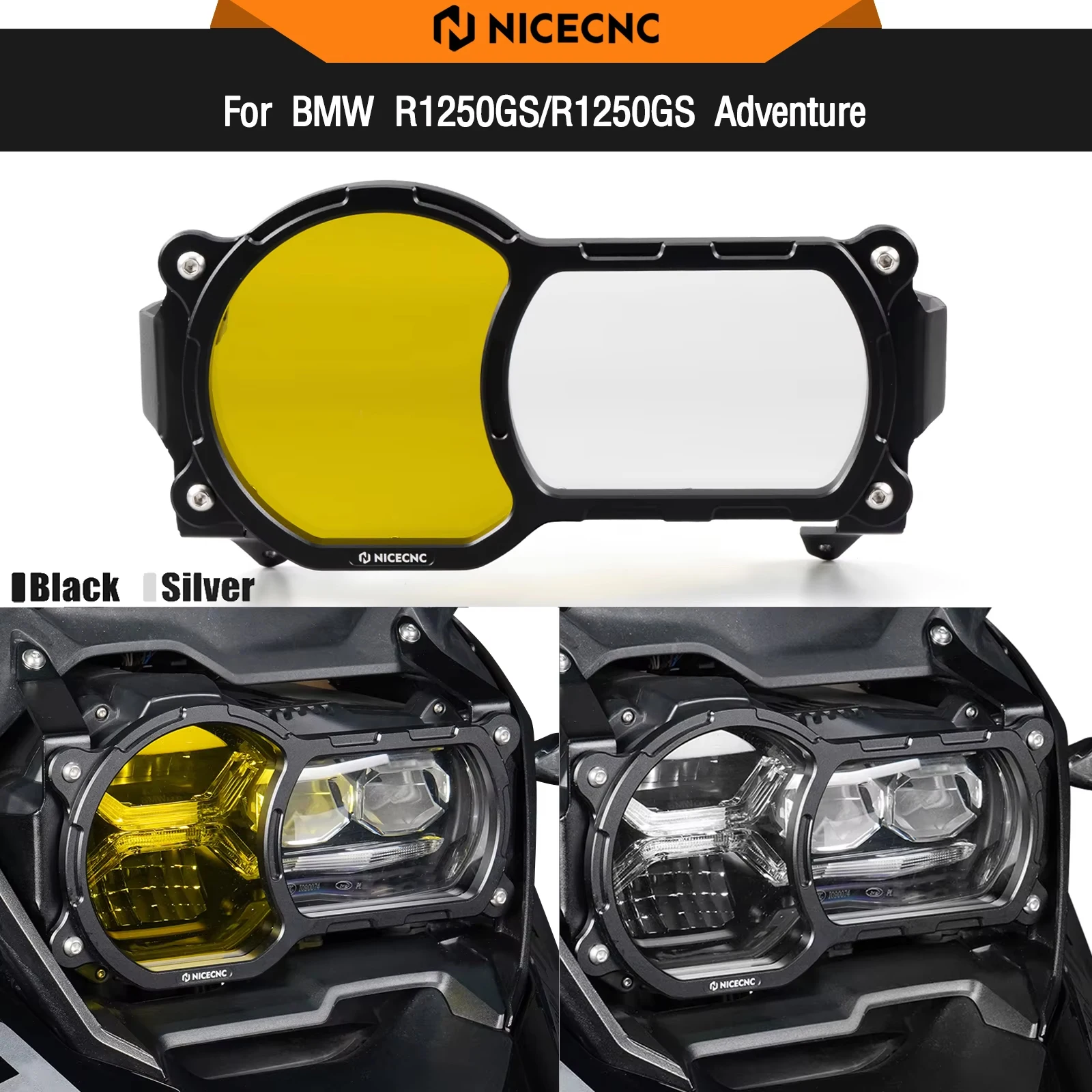 For BMW R1250GS GSA Motorcycle Headlight Protector R 1250 GS 2020 2021 2022 2023 R1250GS Adventure R 1250 GSA 2020-2024 2023