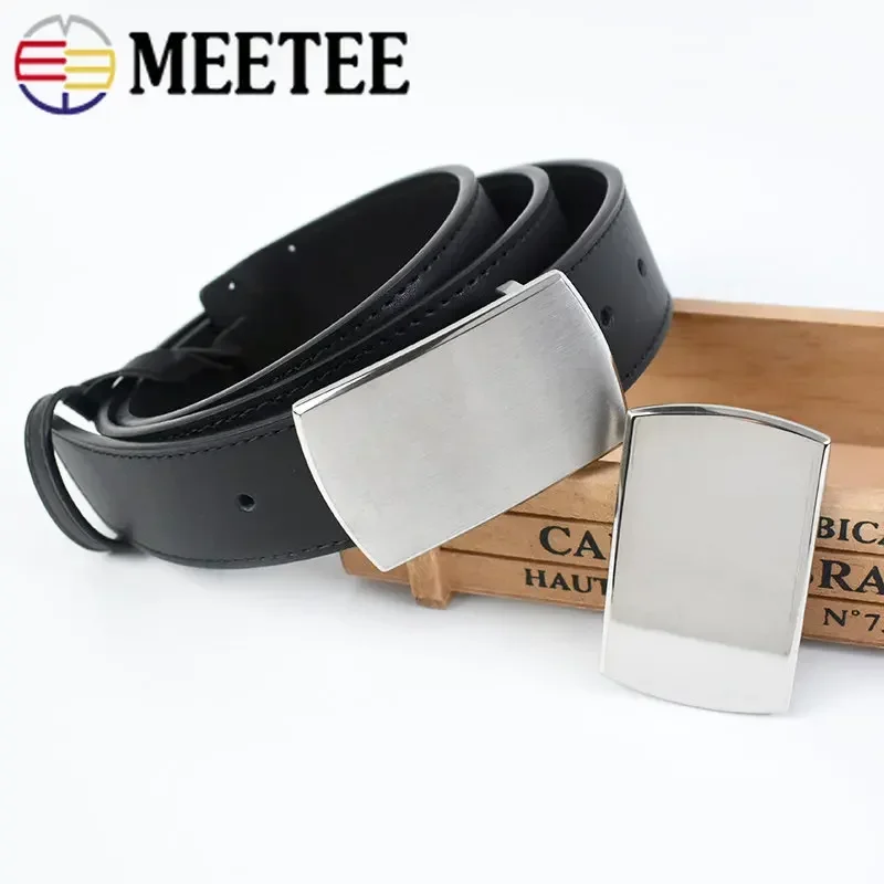 1/2Pcs 40mm Stainless Steel Belt Buckles for Men Canvas Waistband Belts Head DIY Leather Craft Jeans Replacement Accessories