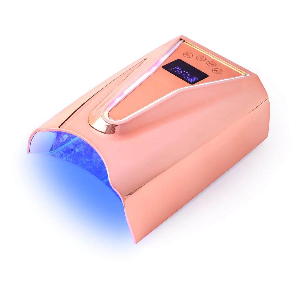 wholesale professional rechargeable uv led nail lamp 128w cordless wireless nail dryer polish curing light nails uv light