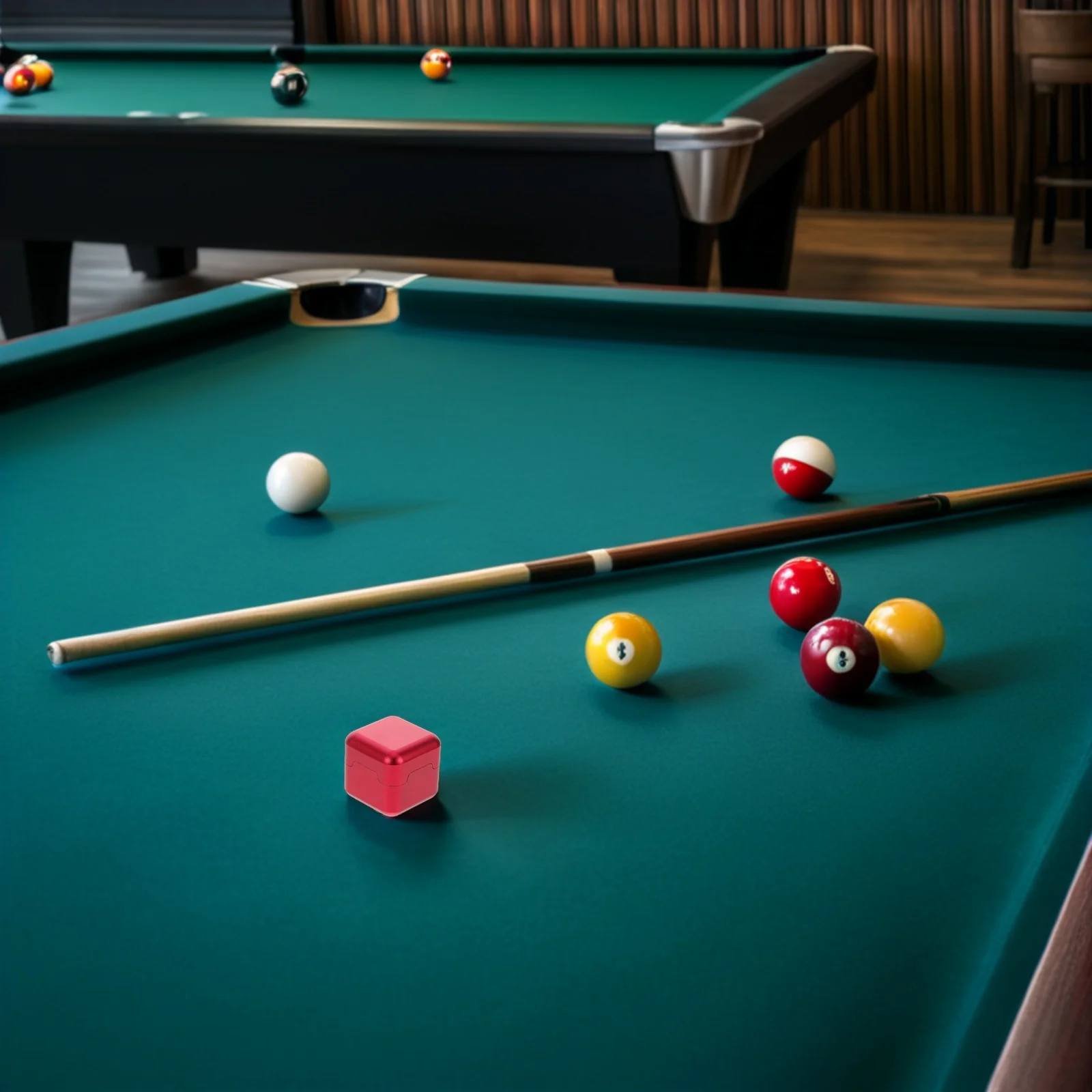 

Aluminum Billiard Chalk Holder Portable Cue Tip Case Metal Clip Snooker Pool Table Accessory for Accurate Shots