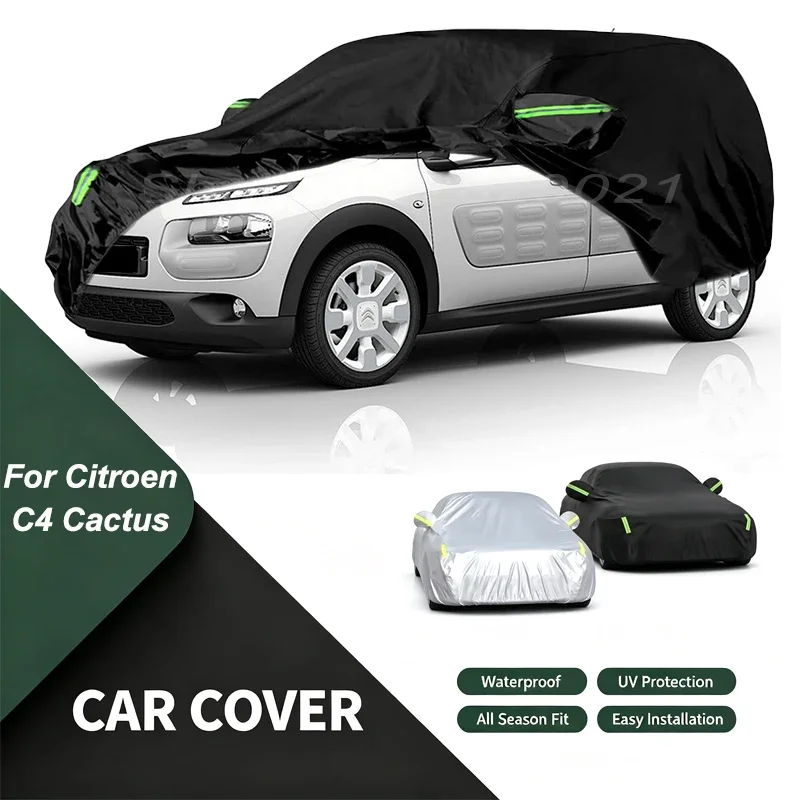 Car Cover For Citroen C4 Cactus Waterproof Dustproof Outdoor Protection, UV Snow Sun Resistant Auto Exterior Cover Car Sunshade
