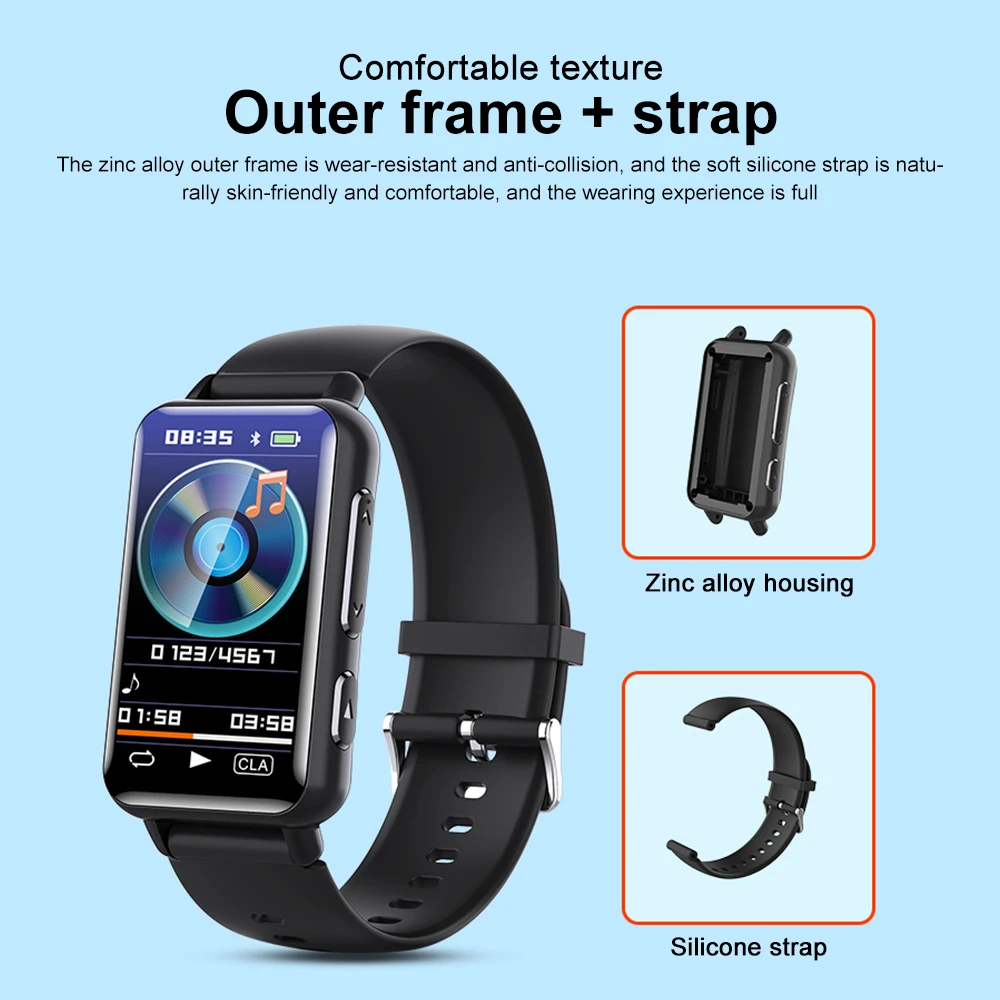 Digital Voice Recorder Smart Bluetooth Bracelet MP3 Player E-book HD Noise Reduction Recording Pen 4G/8G/16G/32G Recording Watch