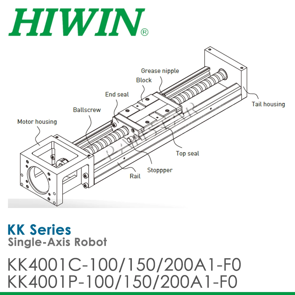 Original HIWIN KK40 Module Single-Axis Robot Industrial KK4001C KK4001P Linear Slide Stages High Accuracy Stiffness Ball Screw