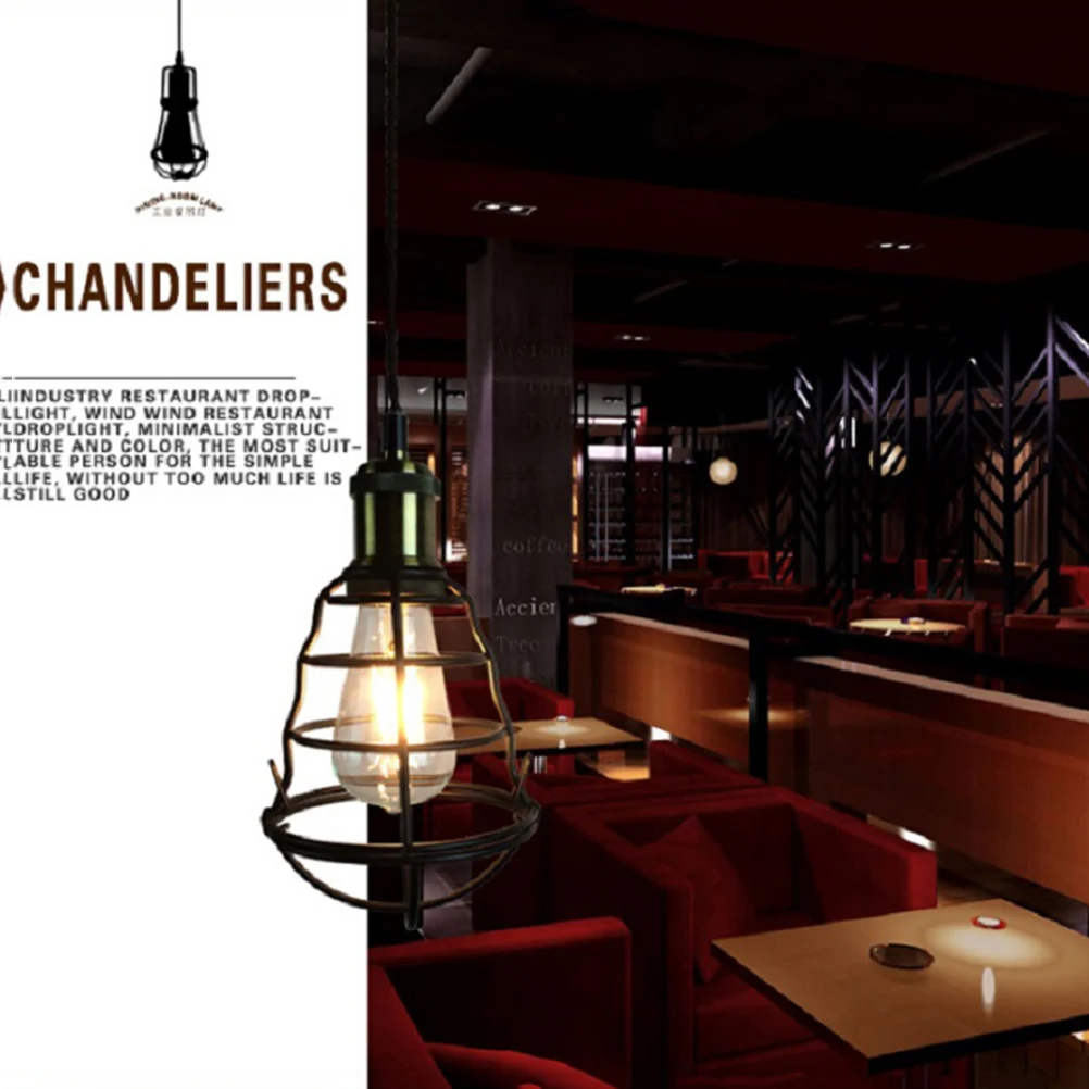 

Retro Chandelier Vintage Style Pendant Light Hanging Lamp Metal Suspension Bedroom Living Room Cafe Hotel Library Nordic Design