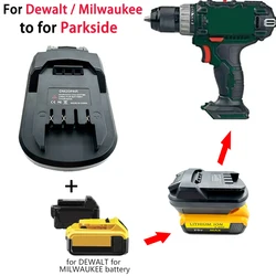 For Dewalt/Milwaukee 18V Li-ion Battery Convert to for Parkside X20V Lithium Battery Power Tools DM20PAR Battery Adapter