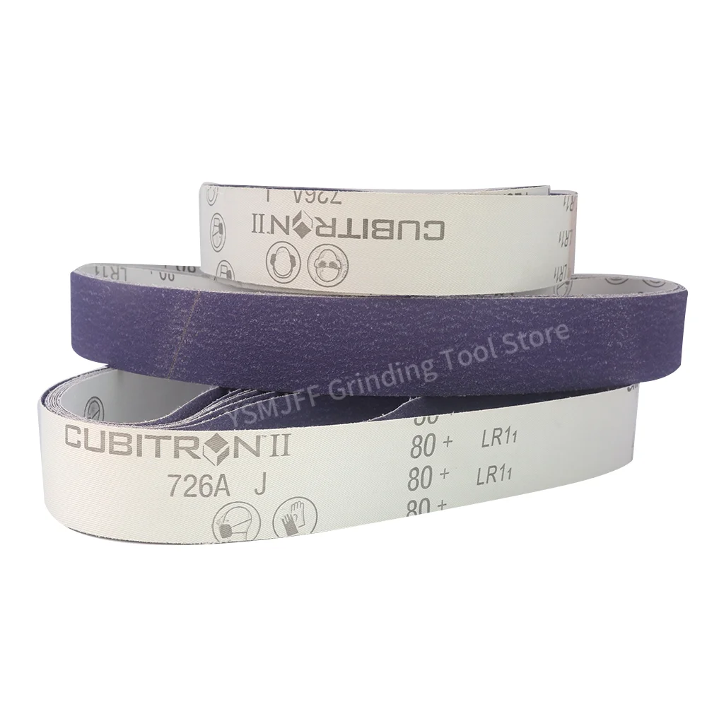 7PCS 726A 4 x 36 Inch Ceramic & Aluminum Oxide Abrasive Belt, 80-400 Grit Sanding Blets for Work Sharp Knife & Tool Sharpener