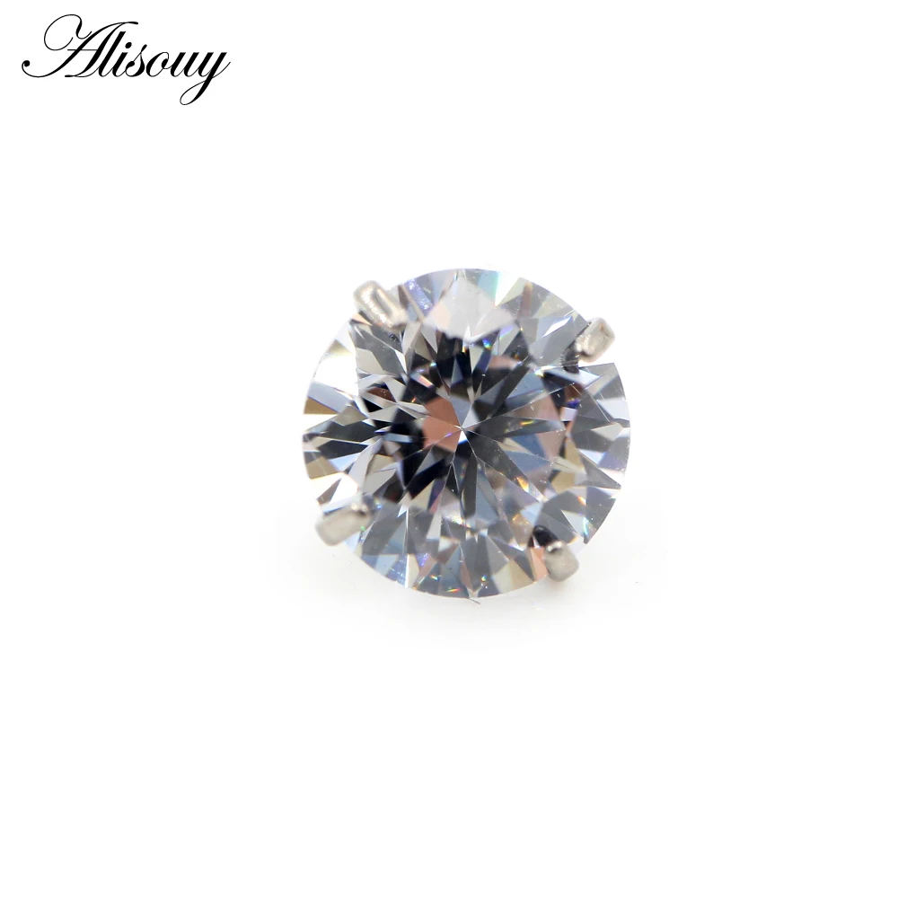 G23 Titanium External Thread Cubic Zircon Lip Labret Rings