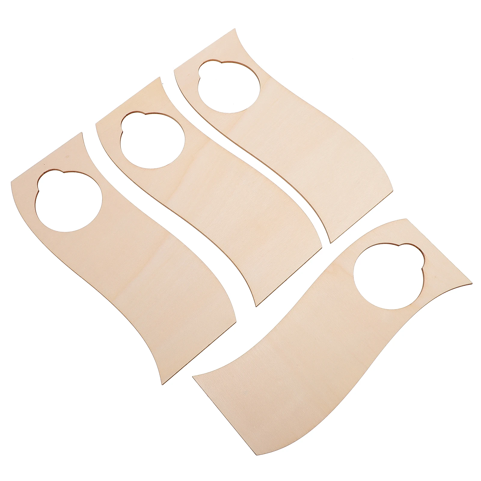 

10pcs Wooden Sign Natural Diy Hanging Pendant For Door Decoration Craft Home Decor Doorknob Blank Plaque Wood Handicraft