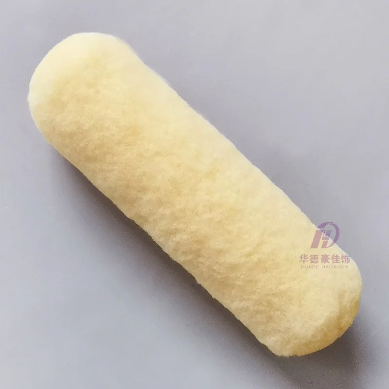 9 inch golden yellow hair American wool cover paint roller brush paint polyester long hair fine hair brush wall Huade brush