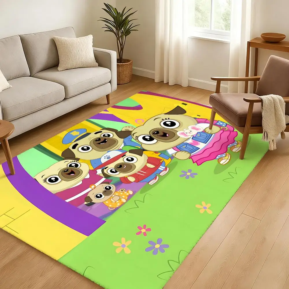 Chip and Potato Floor Mat Soft Thickened Absorbent Non-Slip Bedroom Living Room Door Mat Home Decor Flannel Rugs
