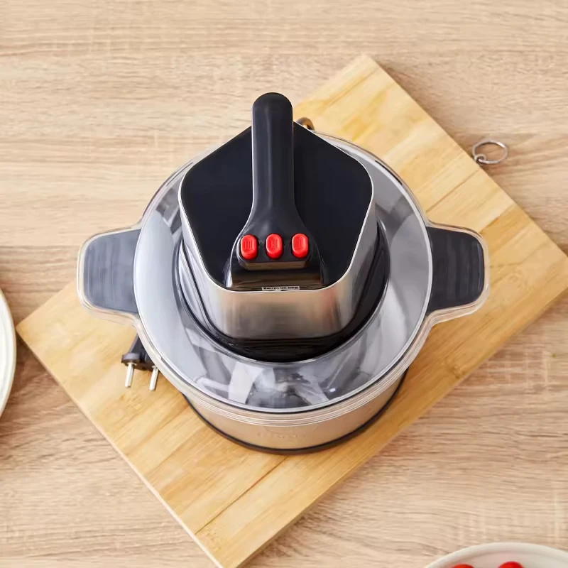Mini Electric Meat Grinder for Indian Kitchen 6L Capacity Stainless Steel High Efficiency Manual Power Source Household Use