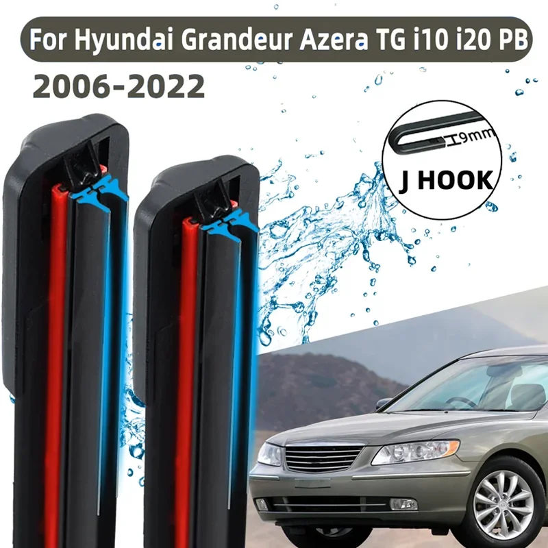 

Suitable for Hyundai Grandeur Azera TG HG IG i10 MK1 i20 PB GB 2006 front wiper accessory double rubber car wiper -2022 wiper