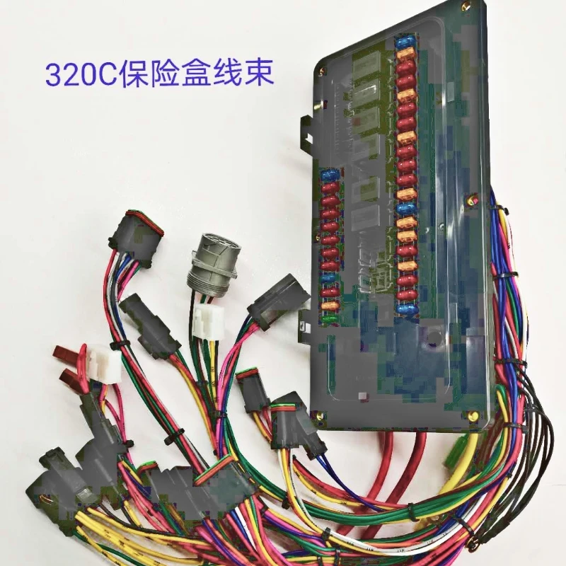 Excavator Parts for Caterpillar 320C Direct Injection Fuse Box Assembly Wiring Harness 186-4536