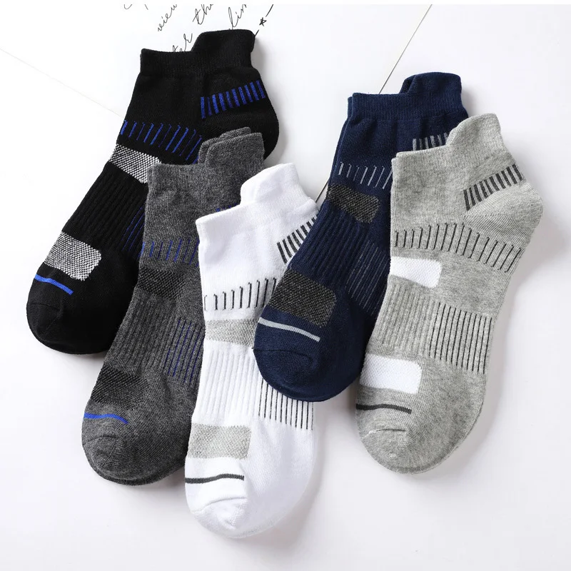 Neu 5 Paar/Los Herrensocken Baumwolle Sport Business Atmungsaktive Männersocken Meias Neue Herrensocken Große Größe EU38-45 Hohe Qualität – Detail 5