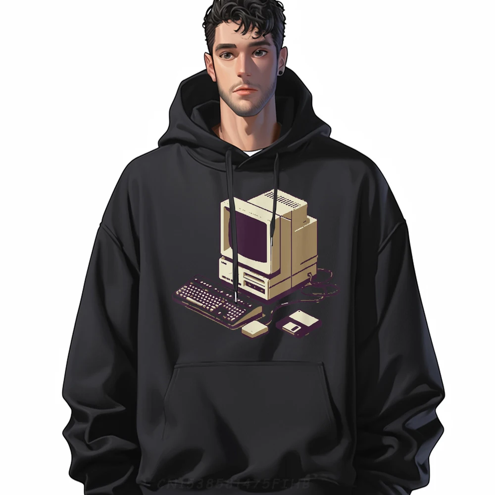 

An Old Computer That I Miss Hoodies Girlfriend Hip hop Pullover Graphic Special Round Collar Sweatshirt Printed Long Sleeve