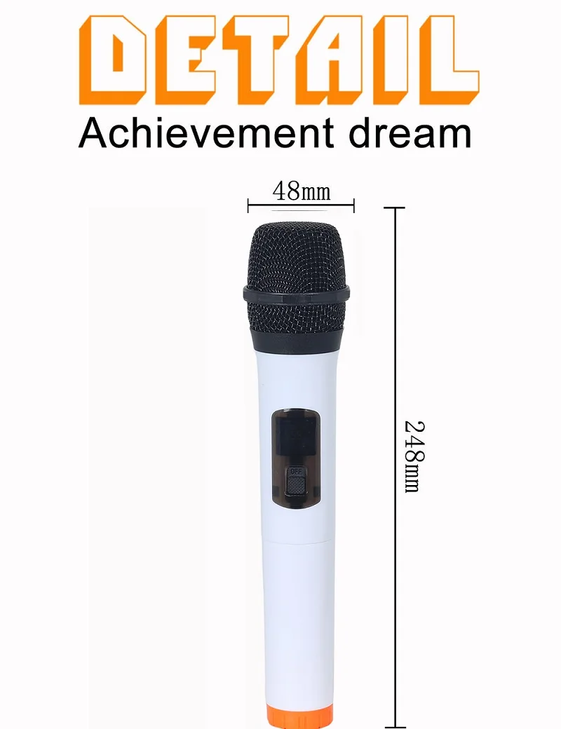 Wireless Microphone MIC Outdoor Guide Live K Song Microphone Cross-border Explosion Family KTV