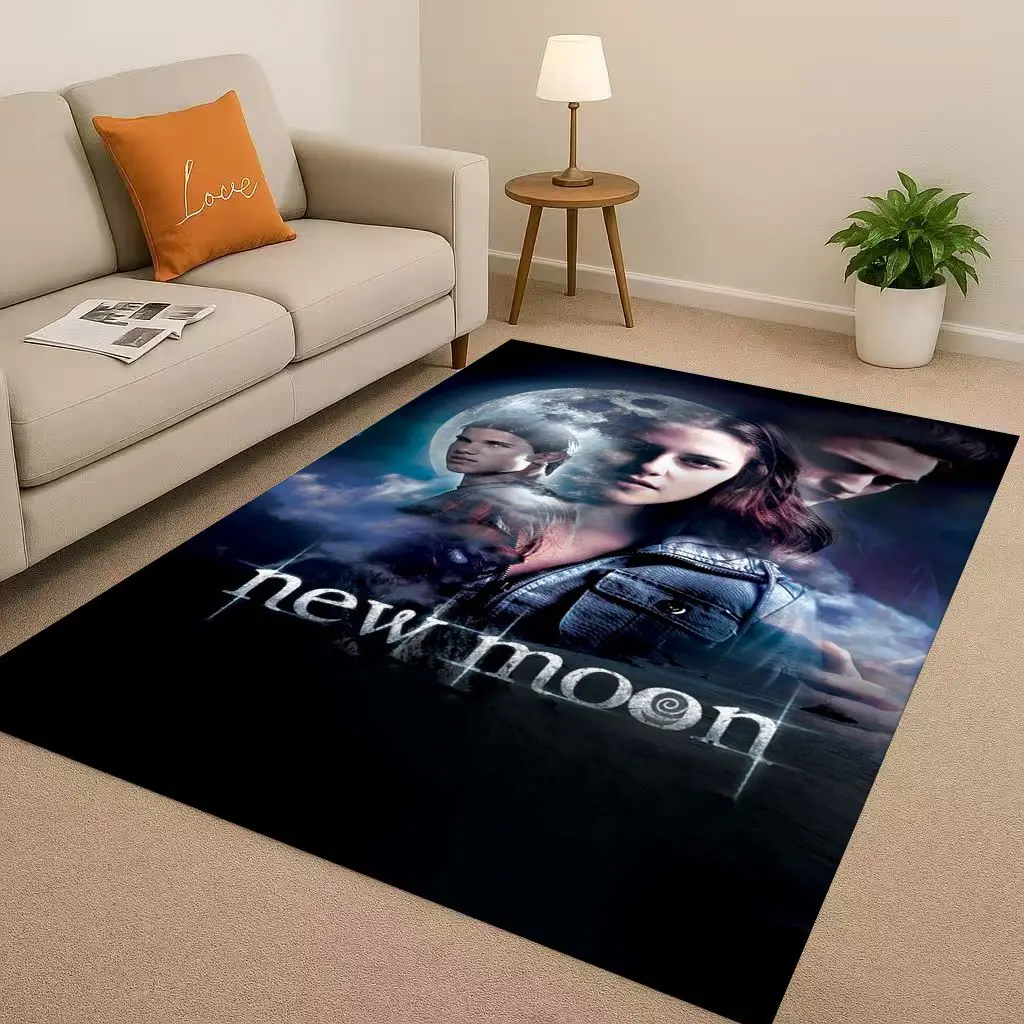 3D Twilight Saga Bella Edward Vampire Movie Living Room Non-Slip Area Rug Carpet for Bedroom Playroom Sofa,Home Decor Doormat