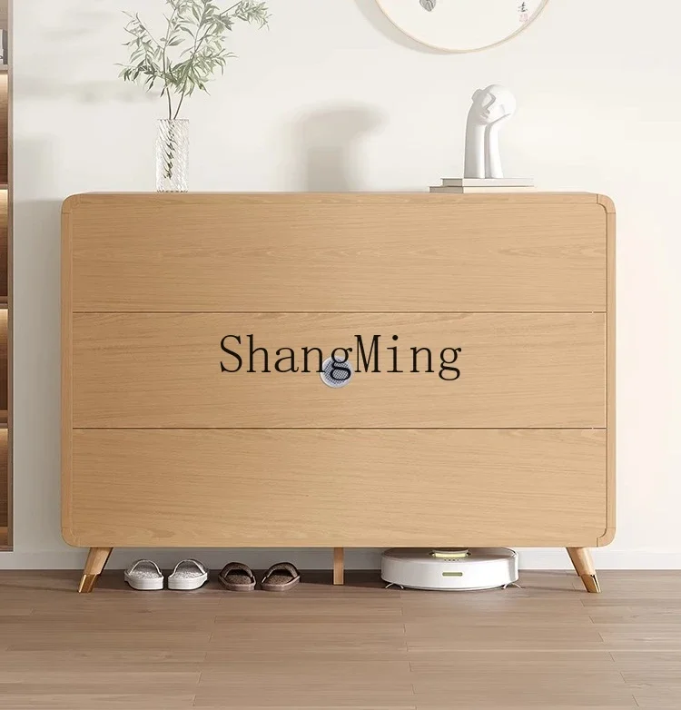 

CL door shoe cabinet against the wall household entrance solid wood high-end porch partition cabinet