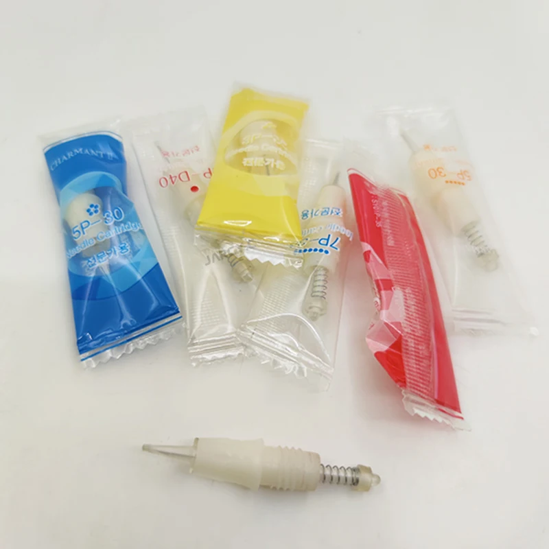 50 قطعة/الوحدة المتاح 9 مللي متر المسمار الحلوى الوشم خرطوشة الإبر ل Charmant 3/4 آلة القلم ماكياج دائم 1P 1D 3P 5P 5FP 7FP