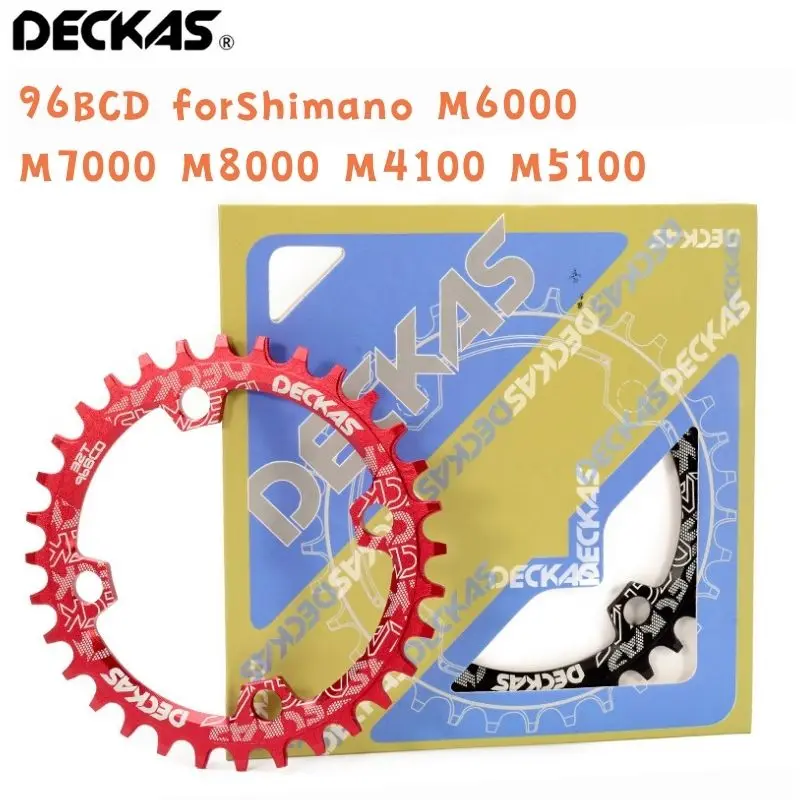 DECKAS 96BCD Round/Ova Chainring MTB 32T 34T 36T 38T Crown Plate Parts forShimano M6000 M7000 M8000 M4100 M5100 Bike Parts