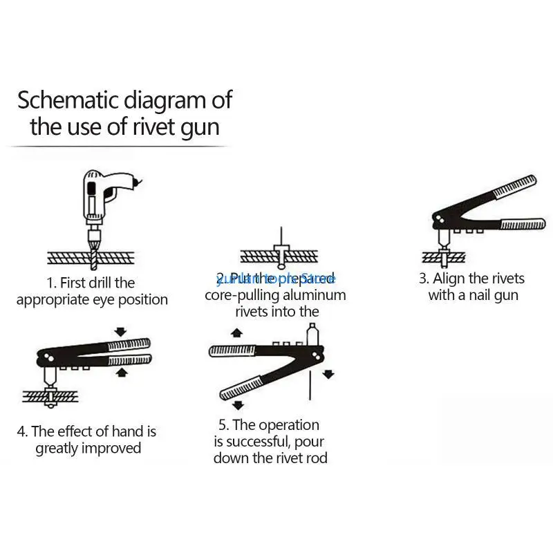 

50 фунтов тяжелой ручной заклепки мини -заклепки, подходящее для металла, пластика и кожи