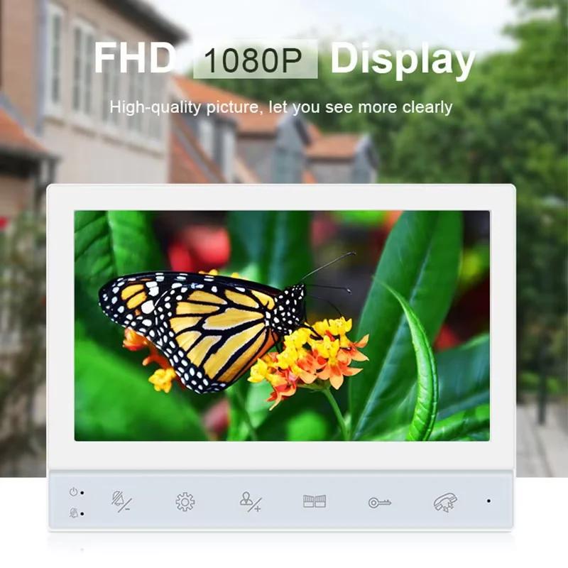 HD 1080p Videocitofono Intercom for Private Houses 7-Inch Wired Video Entry Phone with Camera  Application-Wifi Visiophone